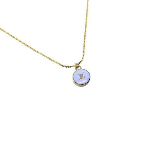 Light Blue-Authentic Louis Vuitton Logo Pendant Pastilles