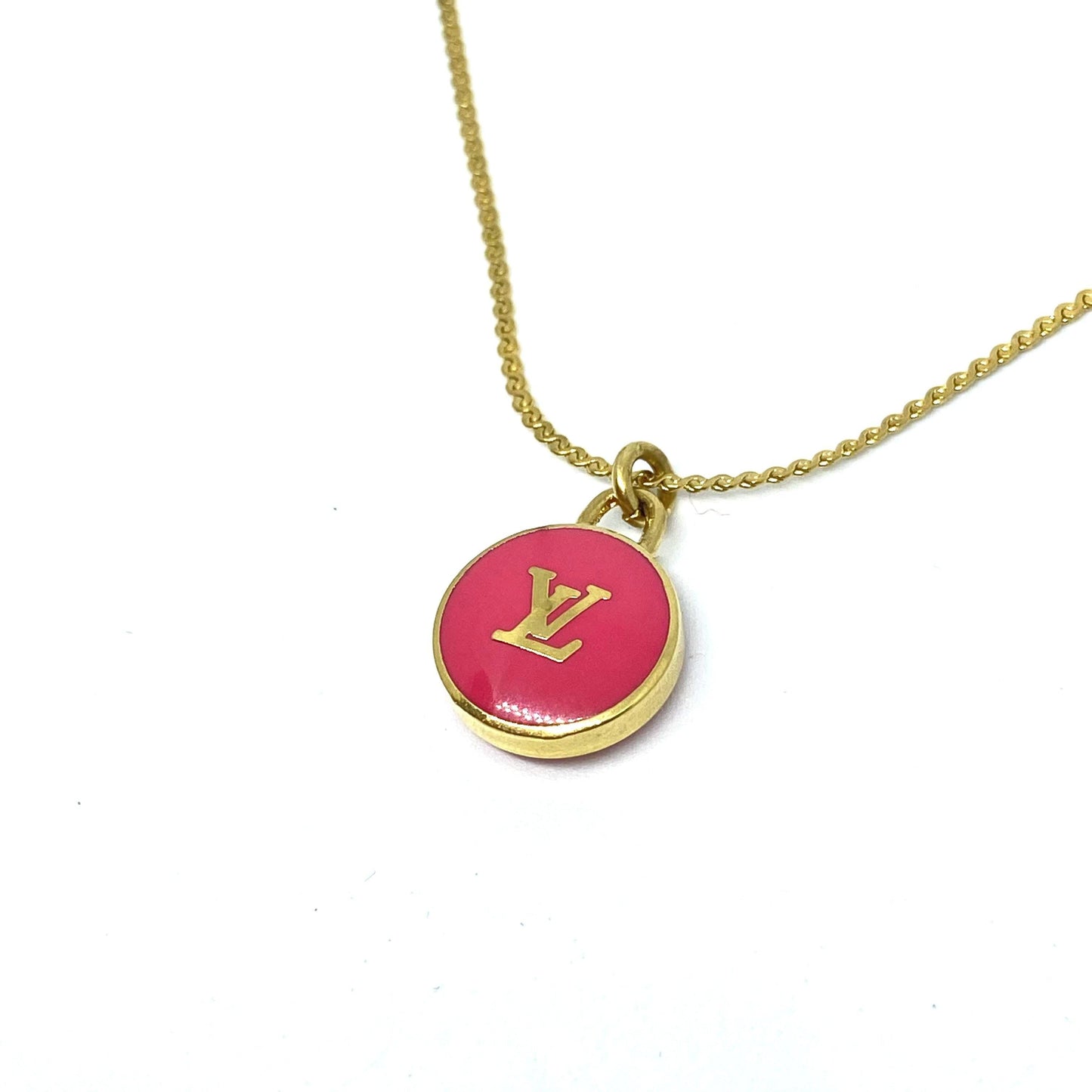 Authentic Louis Vuitton Logo Pendant Pastilles Roses