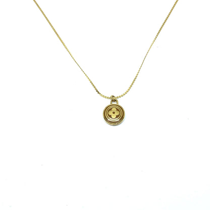 Authentic Louis Vuitton Siena Flower Pendant Necklace