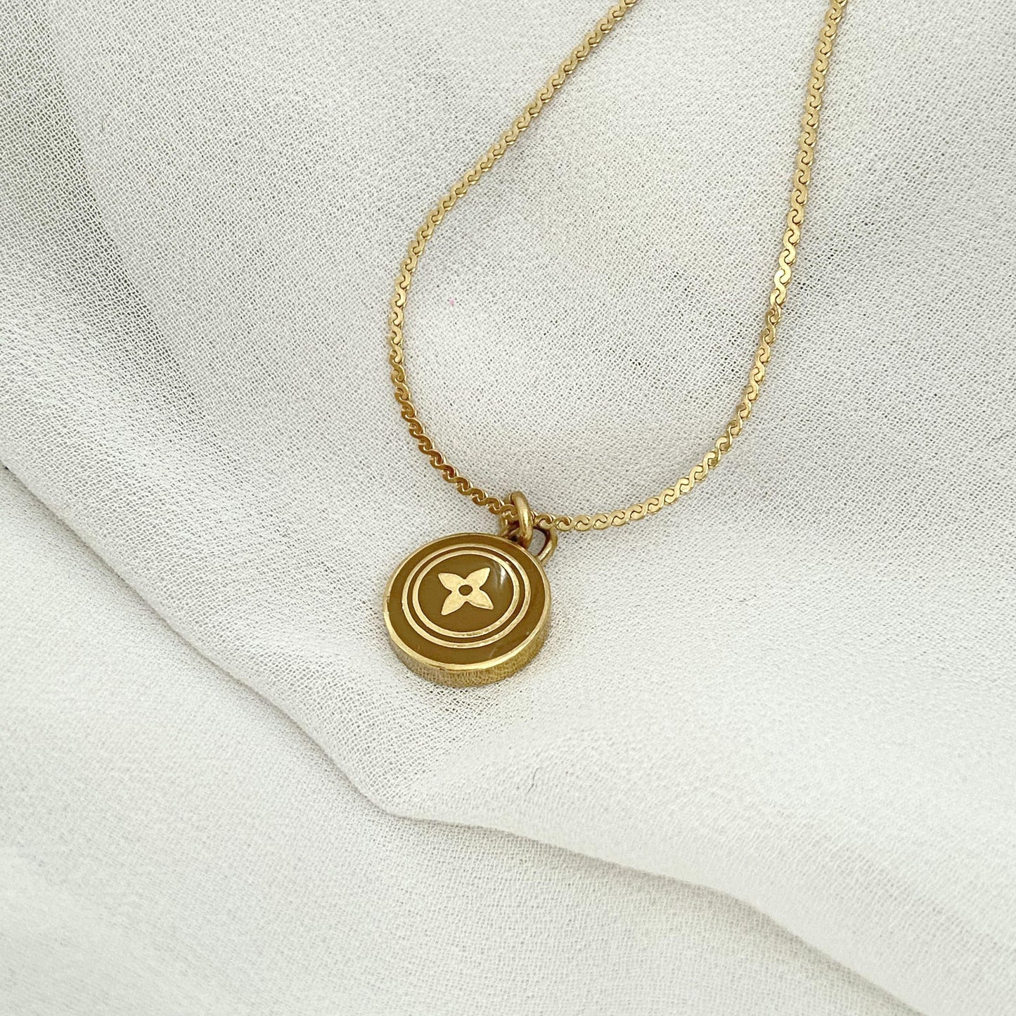 Authentic Louis Vuitton Siena Pendant Necklace