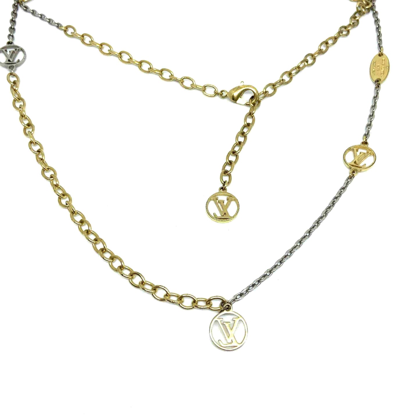Authentic Louis Vuitton Pendant Mini Tag Reworked Choker