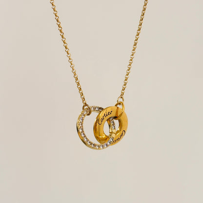 Authentic repurposed Cartier crystal necklace