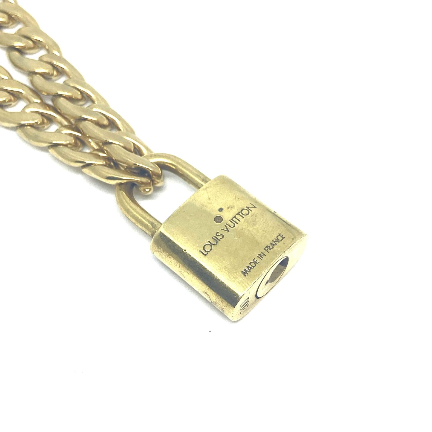 Padlock with Chunky Chain Necklace NO KEY