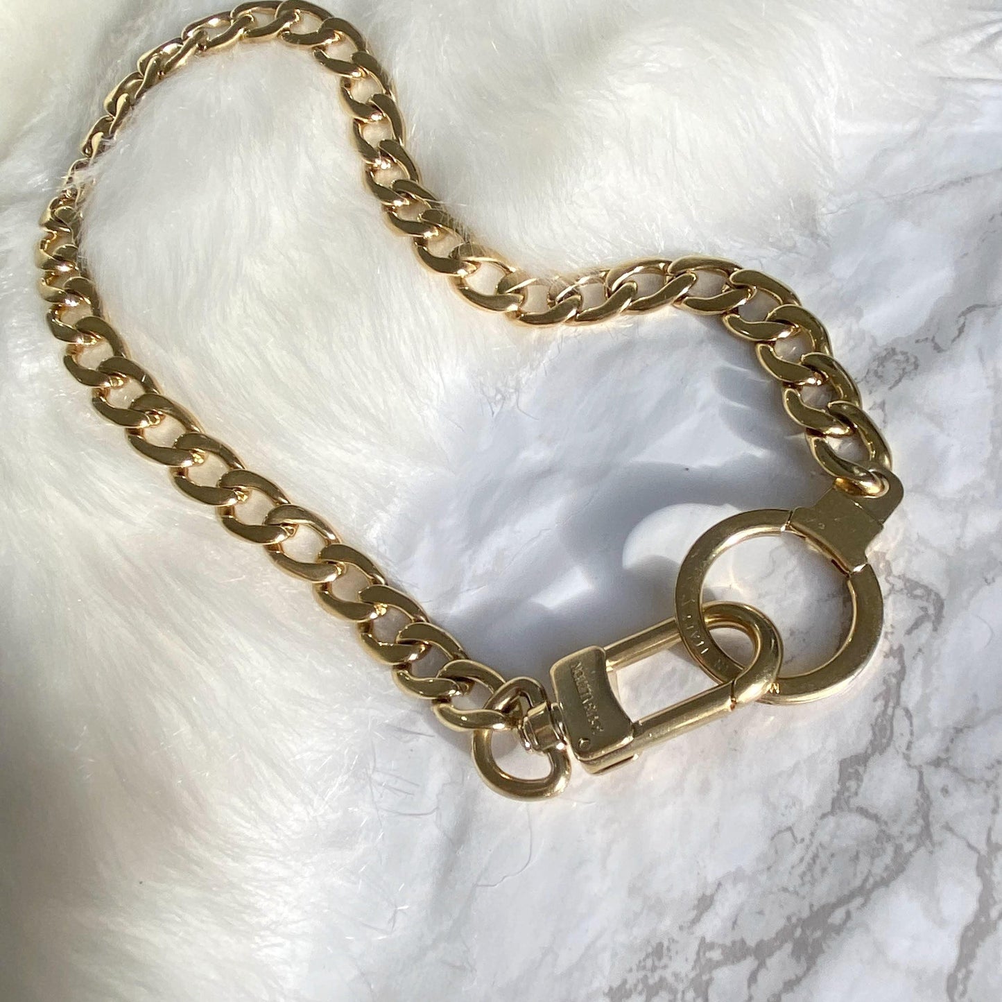 Authentic Louis Vuitton Clasp Reworked Necklace