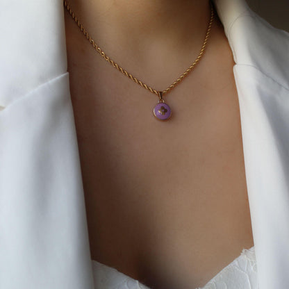 Authentic Louis Vuitton Rosewood Pendant- Necklace