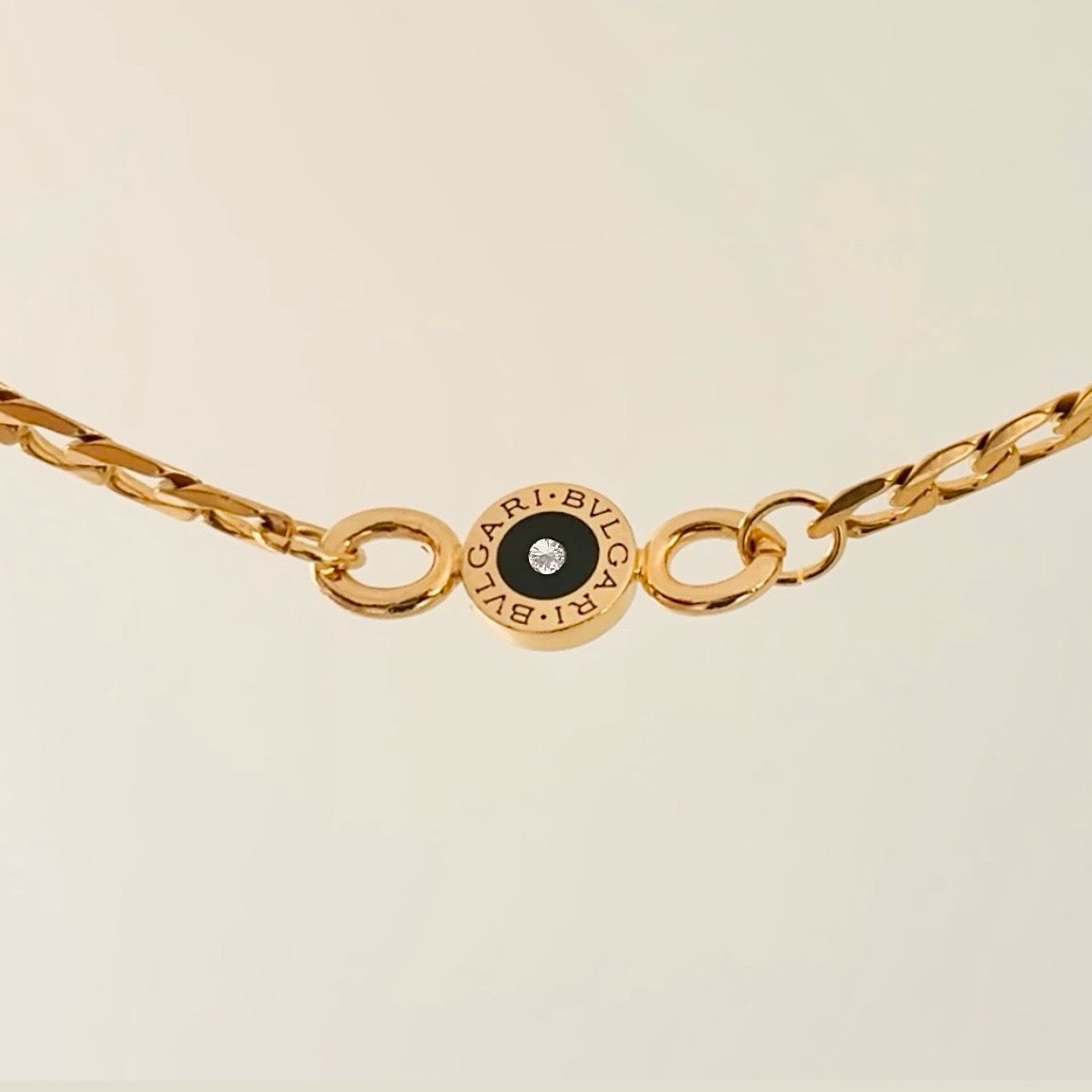 Authentic repurposed Bvlgari 16” necklace