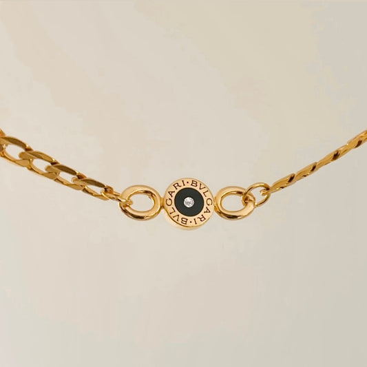 Authentic repurposed Bvlgari 16” necklace