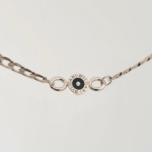 Authentic repurposed Bvlgari 16” necklace - silver