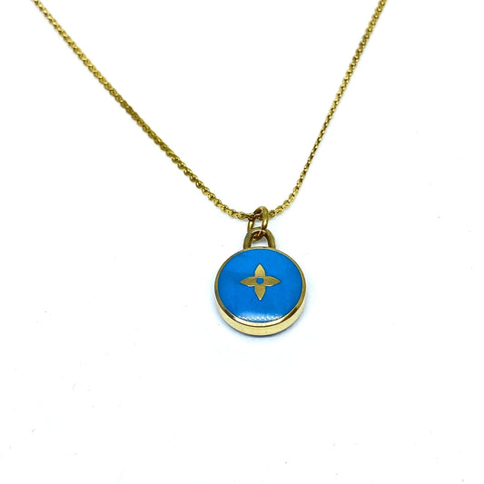 Blu Flower Reworked Pastilles Pendant