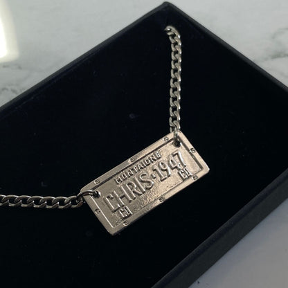 Authentic Dior Plaque Pendant- Reworked Necklace