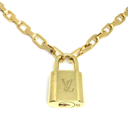Padlock Geometric Link Necklace NO KEY