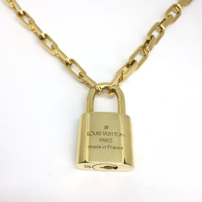 Padlock Geometric Link Necklace NO KEY