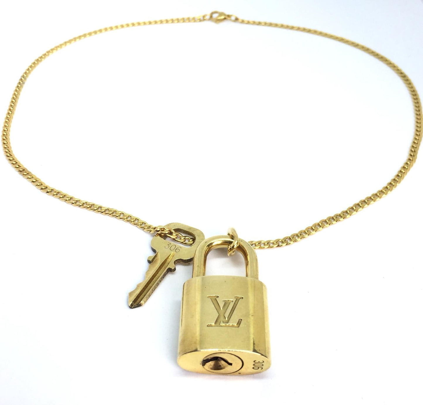 Louis Vuitton Necklace Padlock with single chain