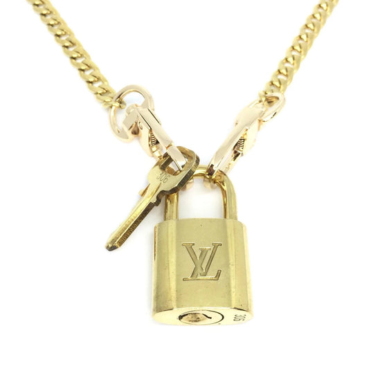 Padlock with Key Necklace with Cuban Chain