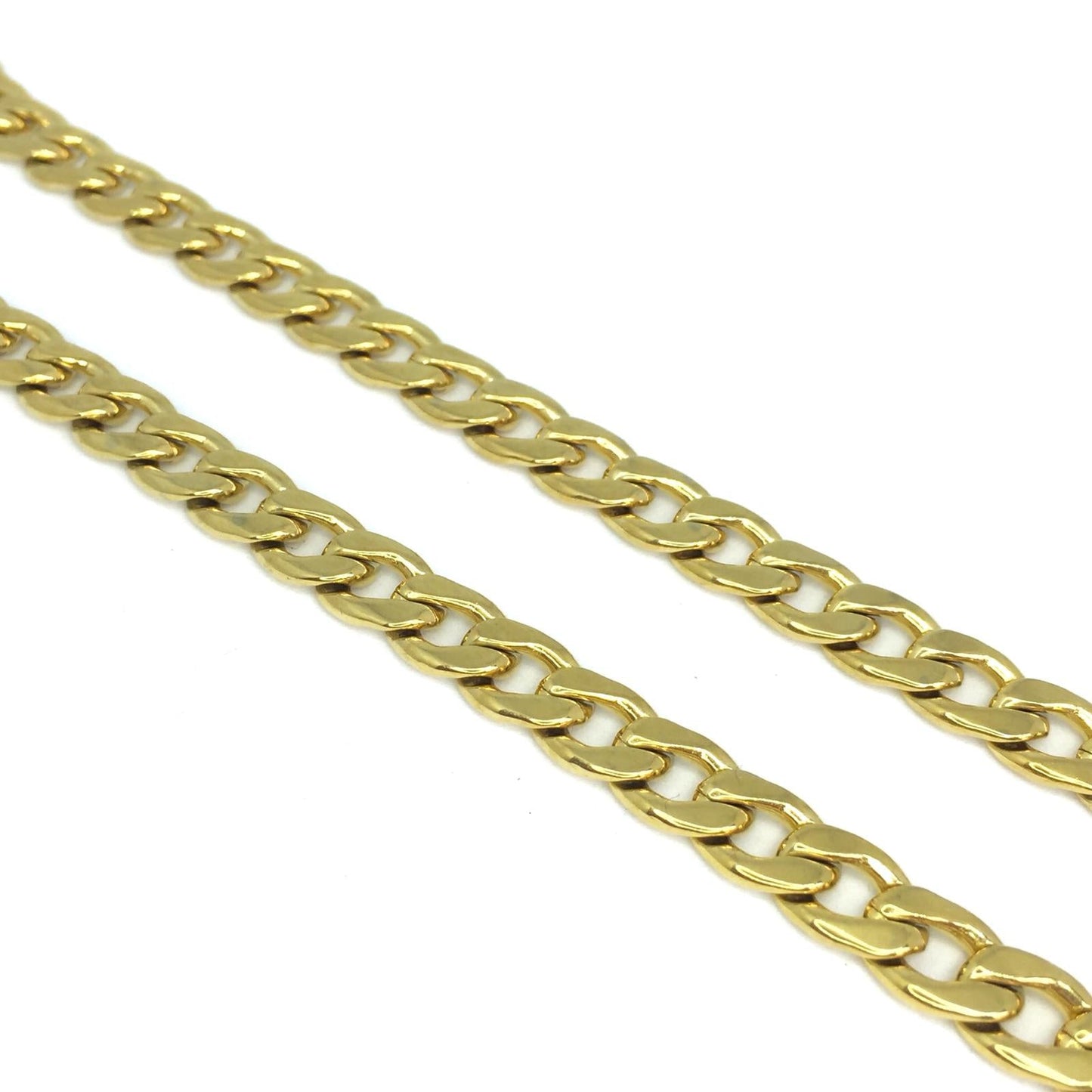 Padlock with Key Necklace with Cuban Chain