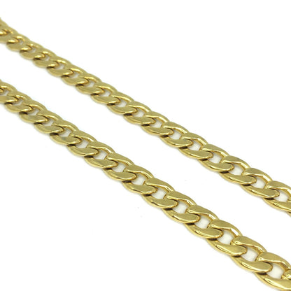 Padlock with Key Necklace with Cuban Chain