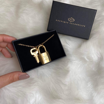 Louis Vuitton Padlock Necklace with Single Chain