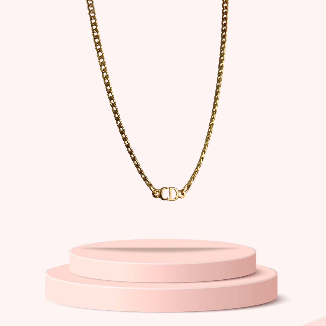 Mini CD Dior pendant- Reworked Choker