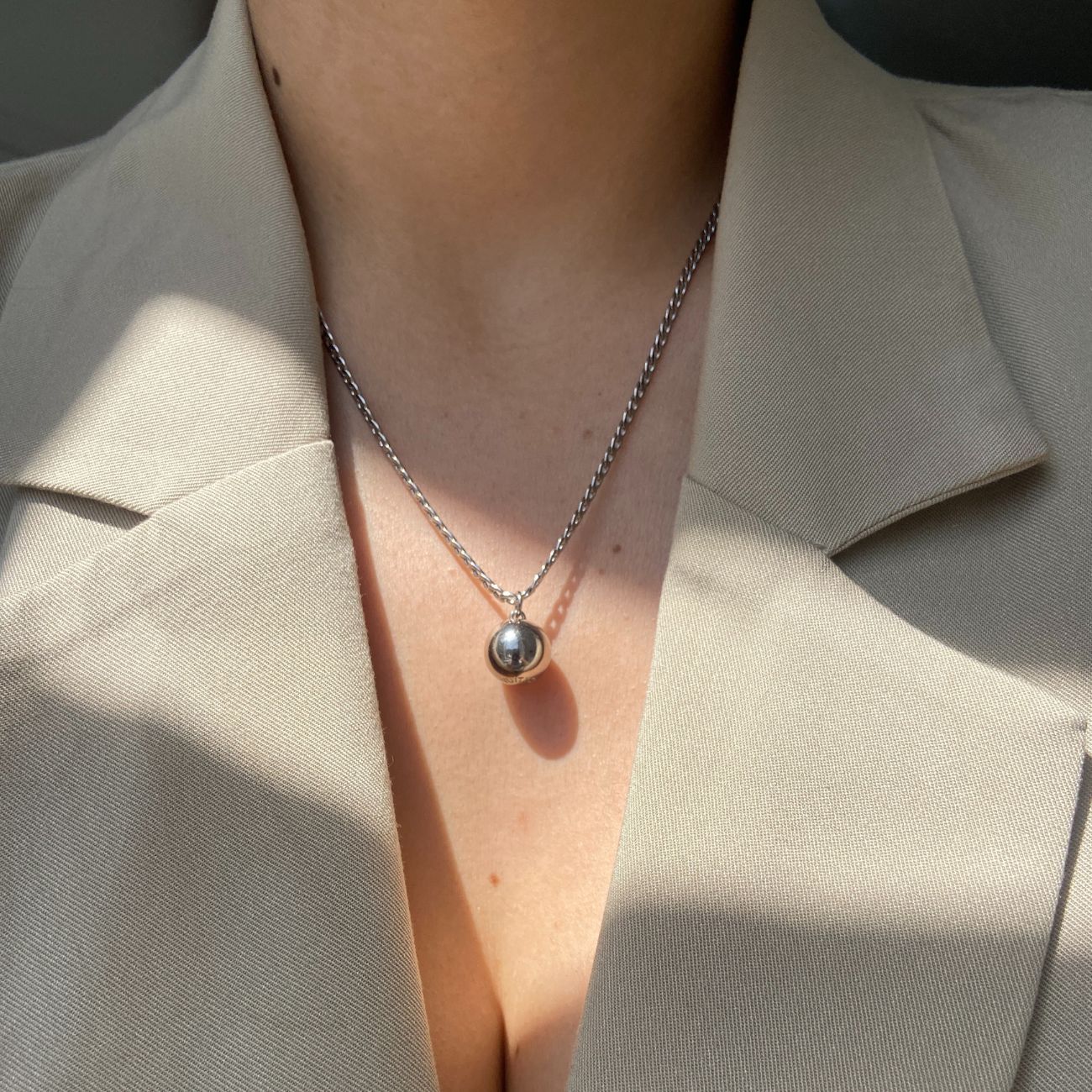 Authentic Louis Vuitton Raye Round Pendant- Reworked Necklace
