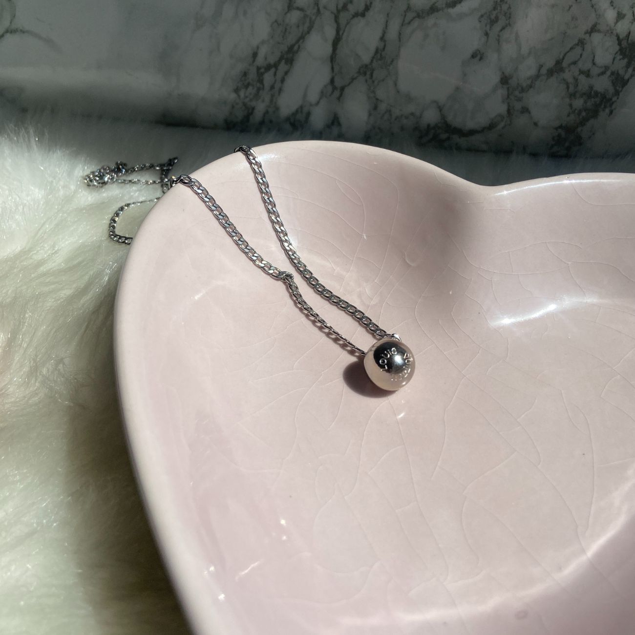 Authentic Louis Vuitton Raye Round Pendant- Reworked Necklace