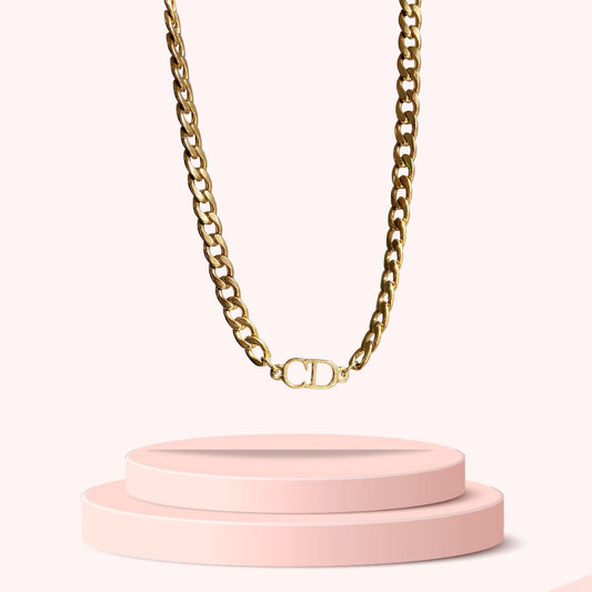 Repurposed Authentic Dior pendant- Choker