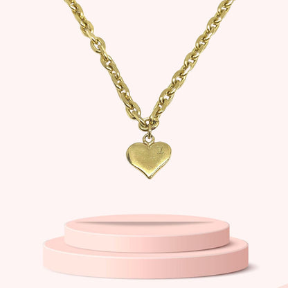 Authentic Louis Vuitton Heart Pendant Reworked Pendant