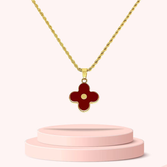 Authentic Louis Vuitton Pendant Red-  Necklace
