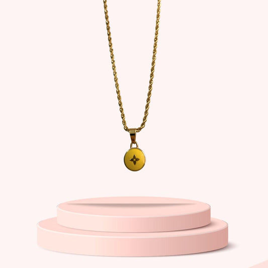 Authentic Louis Vuitton Yellow Pendant- Necklace