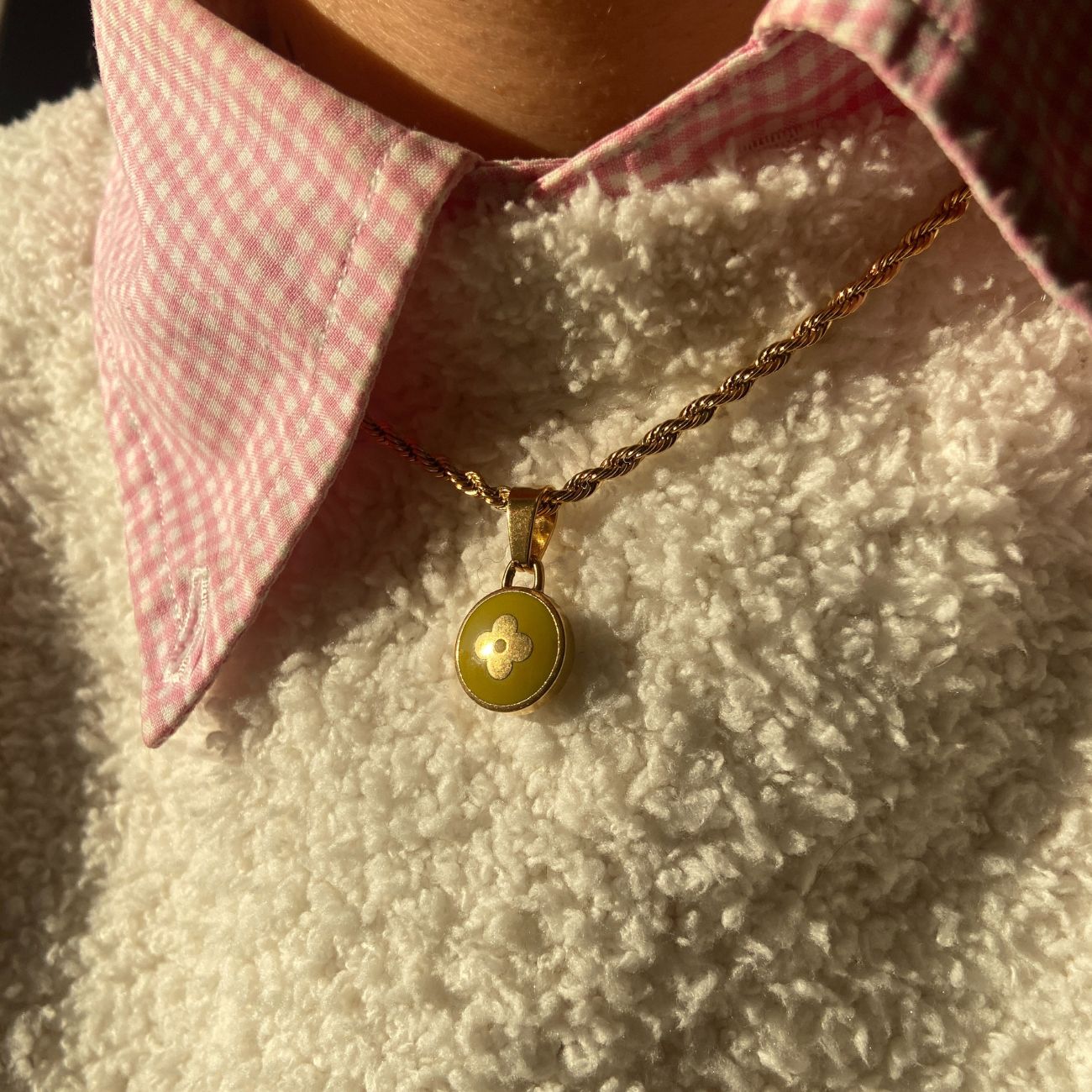 Authentic Louis Vuitton Pendant Reworked Pastilles Pendant