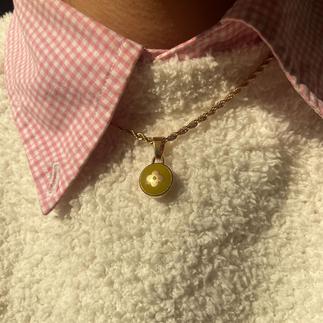 Authentic Louis Vuitton Pendant Reworked Pastilles Pendant