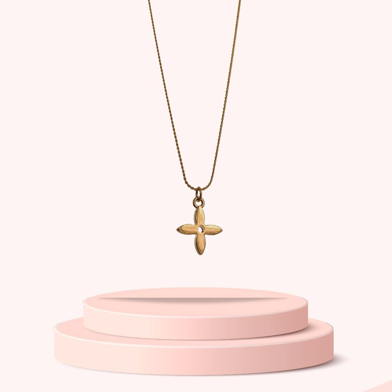 Authentic Louis Vuitton Flower Pendant- Necklace