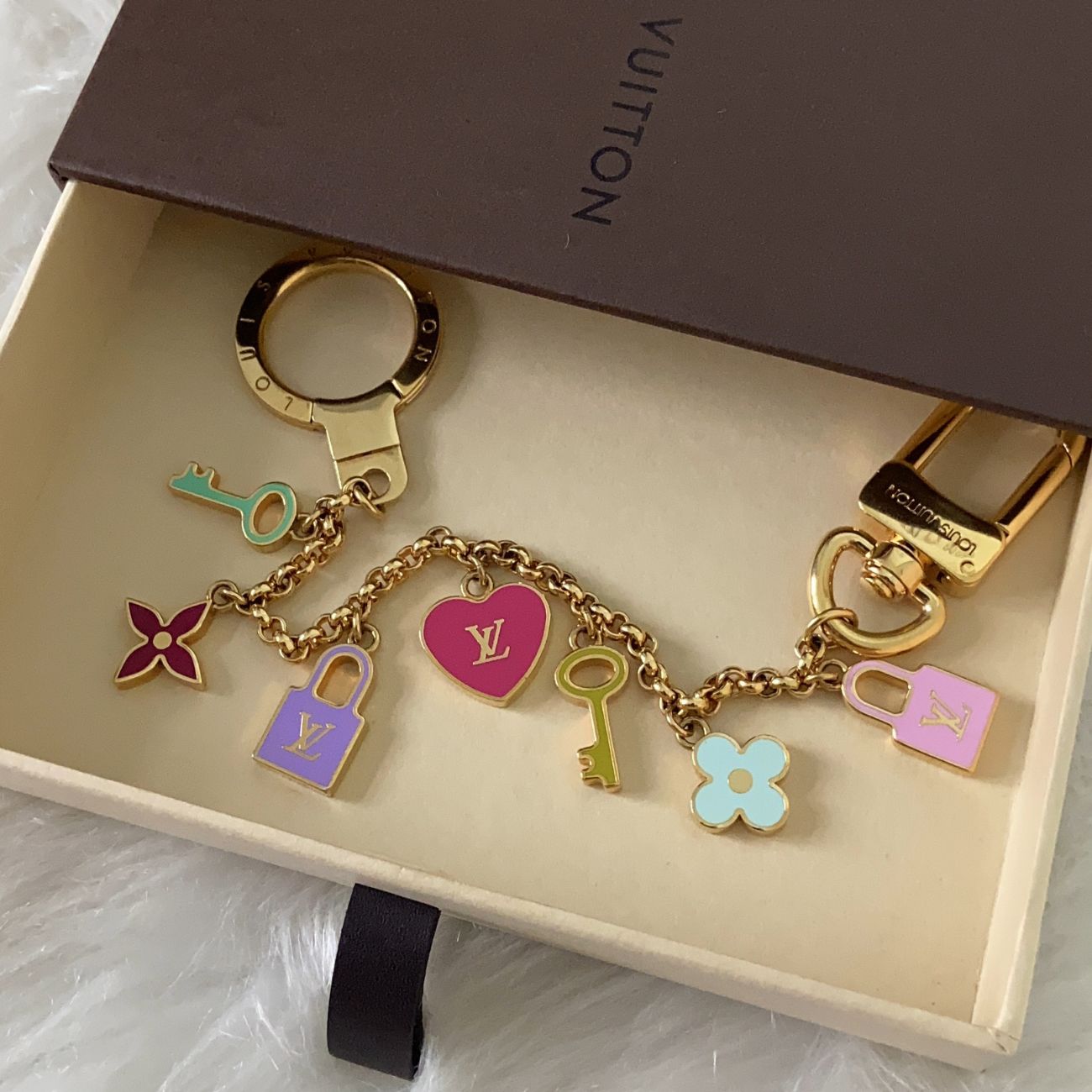 Authentic Louis Vuitton Flower Pendant Reworked Pendant