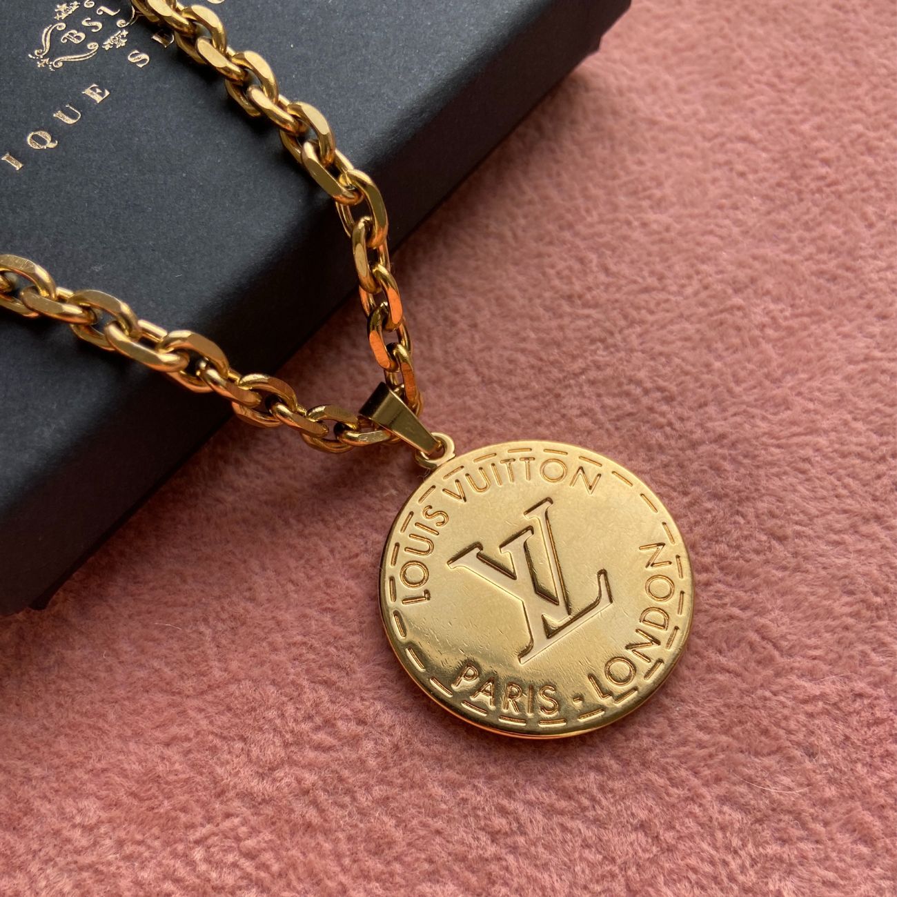 Authentic Louis Vuitton Large Round - Reworked Necklace