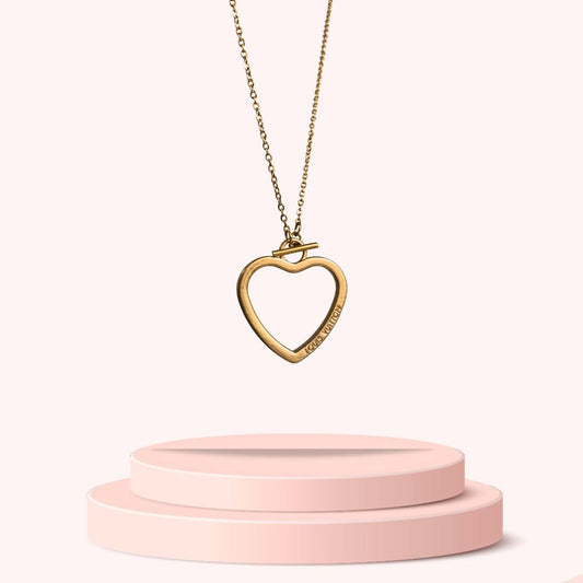 Authentic Louis Vuitton Big Coeur Charm- Reworked Necklace