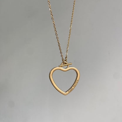 Authentic Louis Vuitton Big Coeur Charm- Reworked Necklace