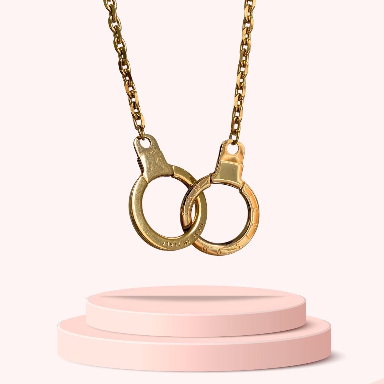Authentic Louis Vuitton Double Clasp- Reworked Necklace