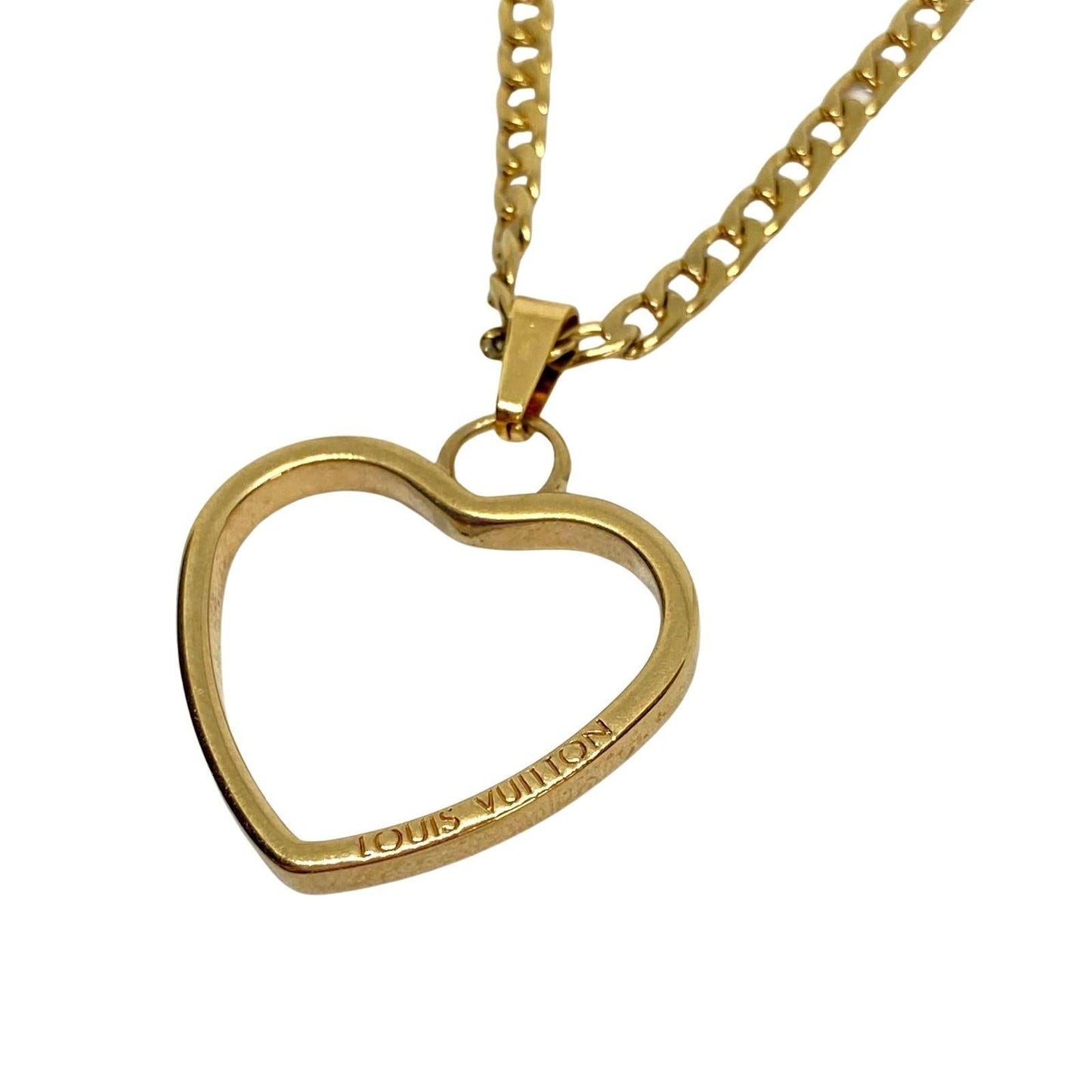 Authentic Louis Vuitton Charm Delicate Heart - Reworked Necklace
