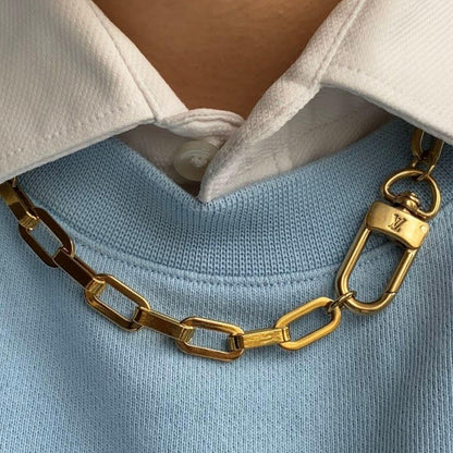 Authentic Louis Vuitton Charm Clasp - Reworked Necklace
