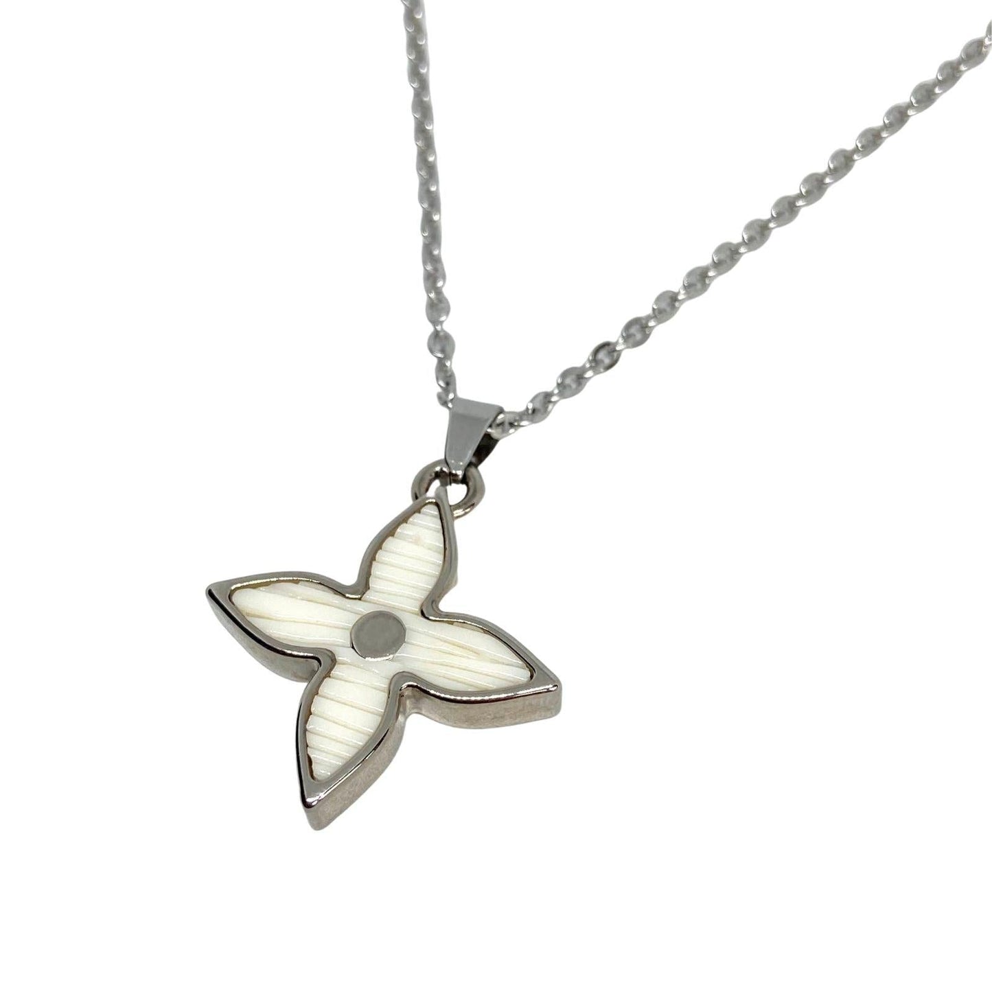 Authentic Louis Vuitton Silver Charm- Reworked Necklace