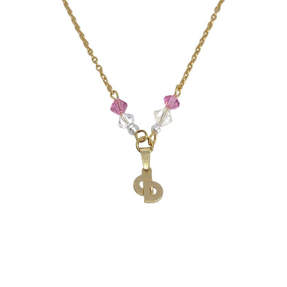 Authentic Mini Cd Dior Vintage Pendant - Necklace