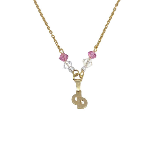 Authentic Mini Cd Dior Vintage Pendant - Necklace