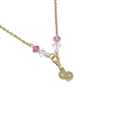 Authentic Mini Cd Dior Vintage Pendant - Necklace