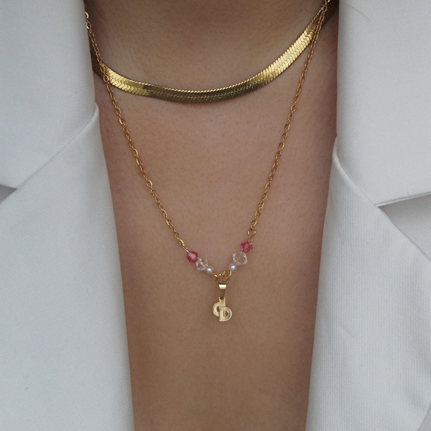 Authentic Mini Cd Dior Vintage Pendant - Necklace