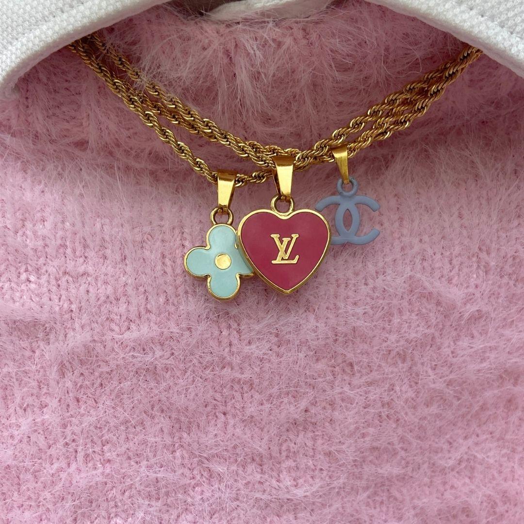 Authentic Louis Vuitton Flower Pendant Reworked Pendant