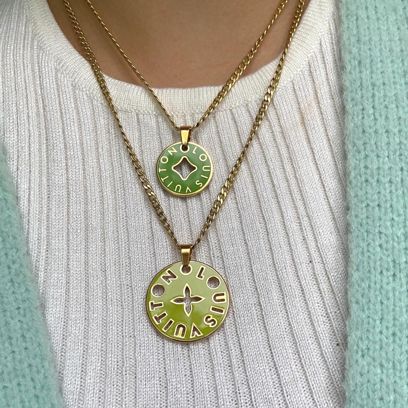 Authentic Looping Louis Vuitton Charm - Necklace