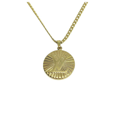 Authentic Louis Vuitton Logo Pendant- Reworked Necklace