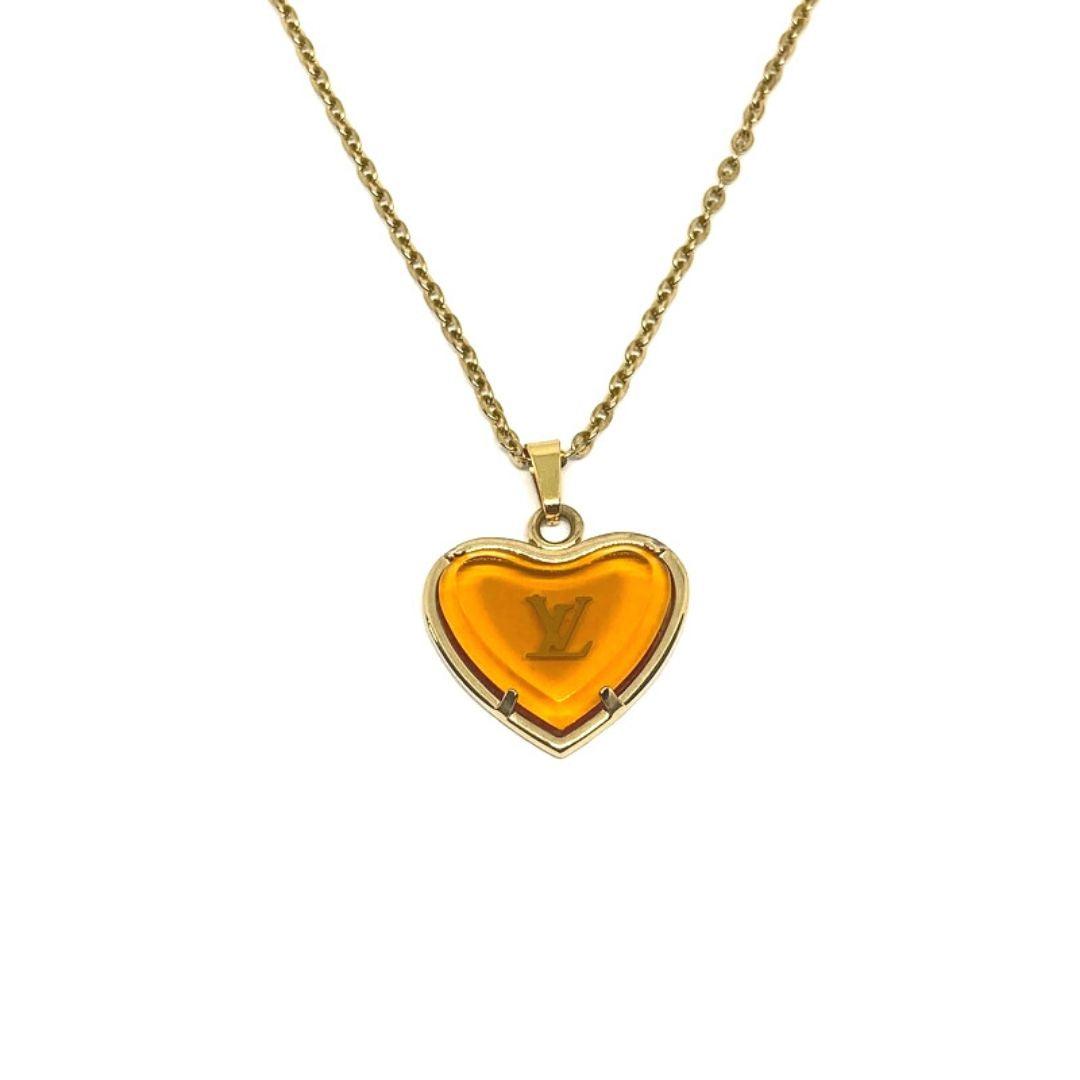 Authentic Louis Vuitton Pendant Coeur -Reworked Necklace