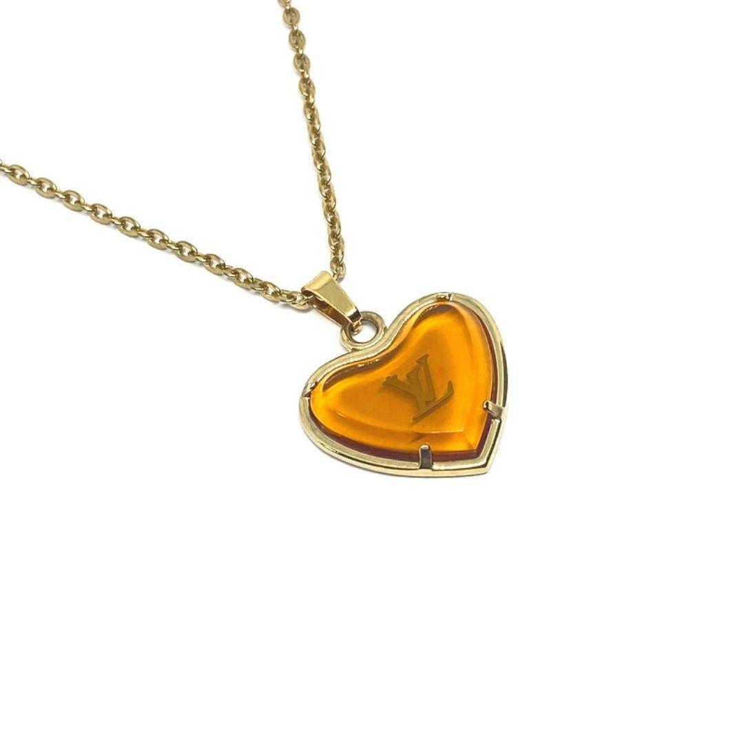 Authentic Louis Vuitton Pendant Coeur -Reworked Necklace