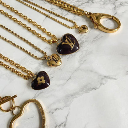 Authentic Louis Vuitton Clasp Charm- Reworked Necklace