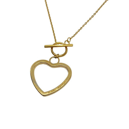 Authentic Louis Vuitton Big Coeur Charm- Reworked Necklace